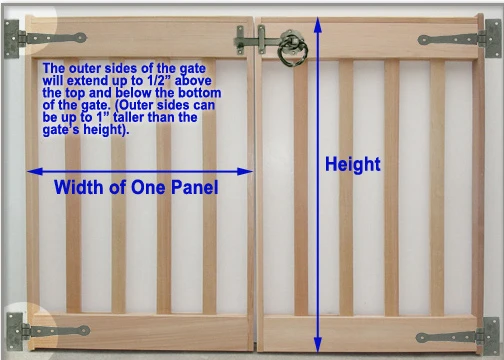 Allow room for both panels to swing